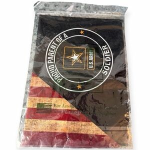 NEW US Army Garden Flag - Proud Parent of a Soldier - Double Sided 9.5"x12.5"
